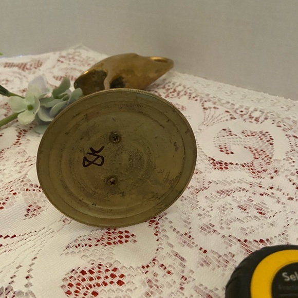 Brass Crane Statue Vintage - Picture 3 of 7